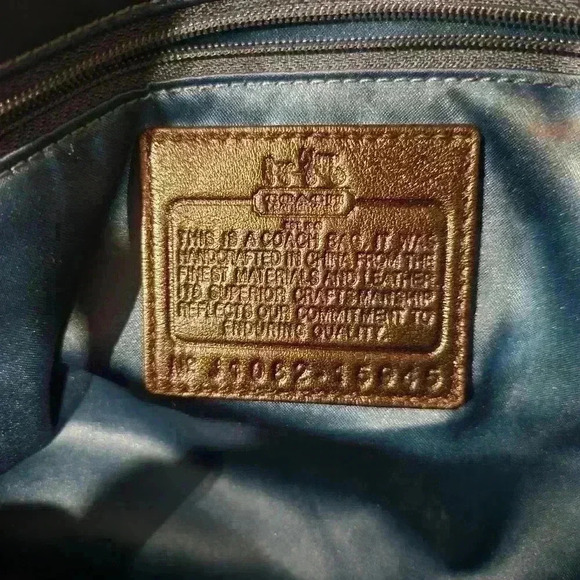 EUC Coach Madison Signature Op Art Sophia Sequin Metallic Satchel Shoulder Bag - Picture 9 of 9